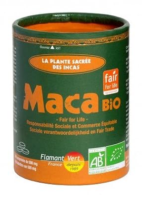 Flamant Vert Maca Bio du Pérou 340 Comprimés de 500 mg