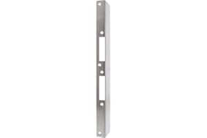 FEPS Lock Angle Strike Plate FE-RS004 50 x 25 x 350 mm Brushed Stainless Steel for Door Frame Strike Plate