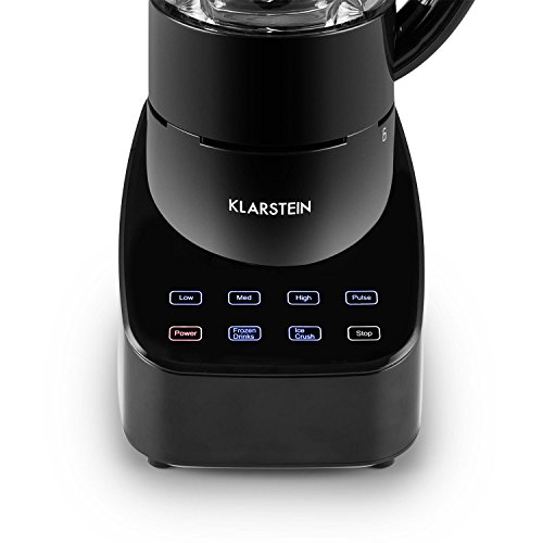 Klarstein • Touch & Go • Standmixer • Küchenmixer • Hochleistungsmixer • Power Blender • 700 Watt • 1,5 Liter-Glaskrug • Edelstahlklingen • Touchsteuerung • 3 Geschwindigkeitsstufen • Puls-Funktion • Icecrusher • geschmacksneutral • Frozen Drink • schwarz - 6