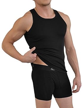 4 x normani® Herren Unterhemd aus 100% gekämmter Baumwolle Feinripp