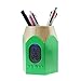 Produktbild Liying® Neu Stiftebox Stifteköcher Stiftehalter Stiftbecher Stiftablage schön Größ Bleistift inkl Digitaluhr Grün