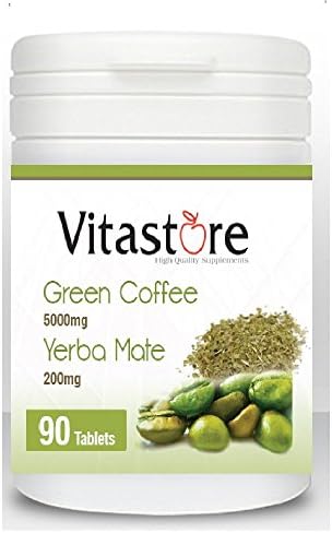 Vitastore Green Coffee 5000mg &amp; Yerba Mate 200mg 180+180 (360)