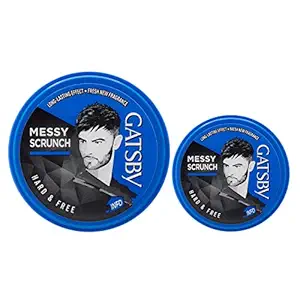 Gatsby Hair Styling Hard and Free Wax Home and Travel Pack, 75g with 25g