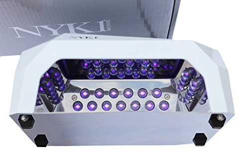 *NEW* NYK1 Pure LED SALON White Shellac Professional CURVED Gel Nail Lamp - SUPER FAST 30 second Drying Time. Instant Curing with 100% LEDs and 3 Timer Settings. Perfect for FULL hand as well as Feet!