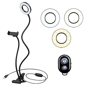 K&F Concept Selfie Ring Light with Cell Phone Holder for Live ...