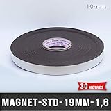 19 mm x 30 ml. Portaetiquetas magnético, 10 mm de ancho.