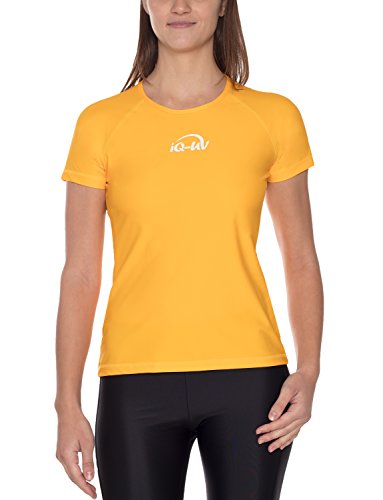 iQ-UV Lycra Loose 300, Vêtement T-Shirt Anti-UV Femme, Jaune, FR : 2XL (Taille Fabricant : 2XL)