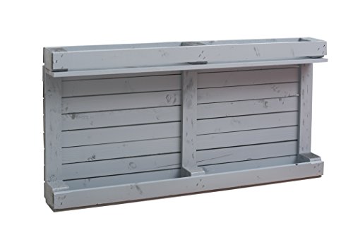 Castagnetti 1928 Estante Horizontal con 2 Planos con Lateral de palé, Madera de Abeto, Ceniza