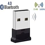 Bluetooth USB Dongle, Bluetooth Adapter, Bluetooth 4.0 USB Dongle, Bluetooth adapter for PC, Plug and Play Wireless Dongle, for Key board, Mouse, Headset, Support All Windows 10 8.1 8 7 XP Vista