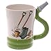 Produktbild Kaffee- Tee Tasse #50592, Garten Werkzeug Griff Keramik Tasse - Gartenschlauch