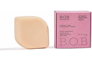 B.O.B BARS OVER BOTTLES Intimate Wash Bar | pH balanced | Daily Feminine Wash | Ideal Ph Balance for Women | Natural, Vegan | Eco-friendly, Sustainable | Waterless & Zero Waste (Intimate Wash Bar)