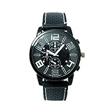 Analoge Uhren Mode Sport Armbanduhr Wasserdichte Casual Uhr mit Silikon-Gummiband (weiß)