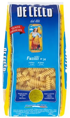 DE CECCO Fusilli N°34 Pâtes Longues 500 g