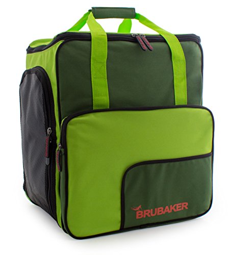 BRUBAKER-Skischuhtasche-Helmtasche-Skischuhrucksack-Superfunction-Dunkelgrn-Grn-Limited-Edition
