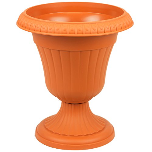 Pflanzpokal Amphore dekorative Pflanzgefäß Schale Vase terracotta H 56 cm Blumentopf Milano
