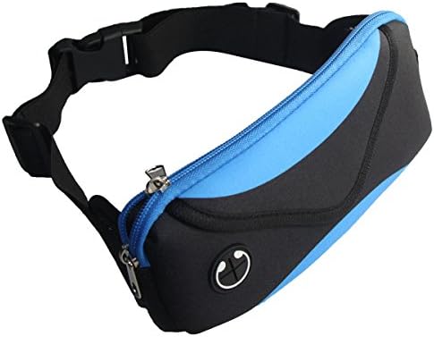HZY Unisex Outdoor Sweatproof Running Belt Waist Pack Bag with Additional Extender For Running Shopping Walking Hiking
