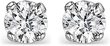 TheDiamondStore | Pair of Stud Earrings - Genuine Diamond - 9K Gold