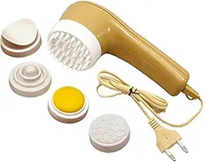 SHEEJAI?MASSAGER 6IN1 FULL BODY VIBRATION Deep Heat Machine for Face and Full Body Massager with 6 Attachments