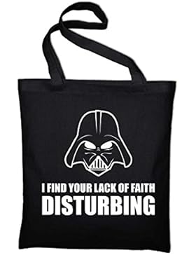 Darth Vader I find your lack of faith disturbing Jutebeutel, Beutel, Stoffbeutel, Baumwolltasche