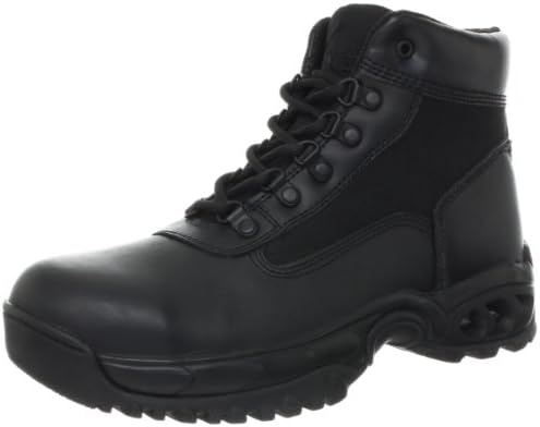 Ridge Footwear Men's Mid Side Zip ST Work Boot,Black,6.5 M US