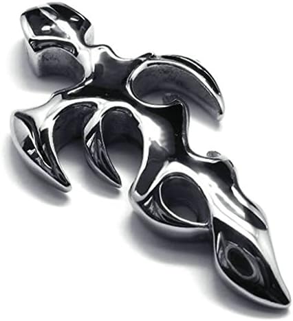 AMDXD Jewelry Vintage Necklace,Stainless Steel Pendant Necklaces for Men Chain 2.7Cmtribe Cross