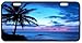 Produktbild Ganheuze Tropical Paradise Ocean Beach Scene with Palm Trees Novelty License Plate Decorative Front Plate 6.1" X 11.8"