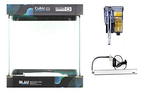 Blau Aquaritic Cubic Nano Cube - Set de Cubo (19 L, 25 x 25 x 30 cm), Color Azul