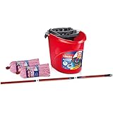 Vileda 152343 - Set de limpieza para suelos, color rojo