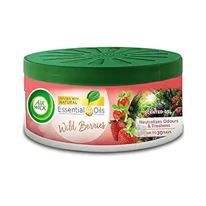 Airwick Air Freshener Gel Can, Mixed Berries, 70gm | Suitable for Home, Car & Office