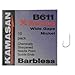 Kamasan B611 Spade Barbless Hooks Silver 20