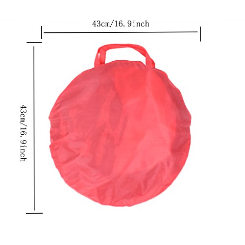 Sonyabecca Children's Play Tent Tunnel Cubby-Tube-Teepee Playground 3pc Pop -up Indoor Outdoor Game house Toy Hut Easy Fold Ocean Ball Pit with Basketball Hoop