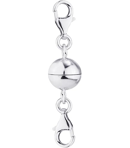 Fermoir Magnétique Rallonge En Argent 925 – Double Bout, Paillettes, Pour Colliers Et Bracelets DIY - 12