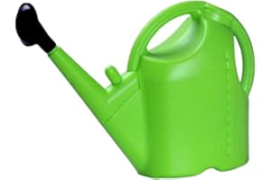 CLUB_49 Arrosoir 10 l | 8 L | 5 L | 3 L | 2 L | 1 L | 0,9 l - Arrosoir de jardin pour fleurs de jardin - 2 couleurs : bleu/vert/rouge/jaune/rose (vert 2, 5 l)
