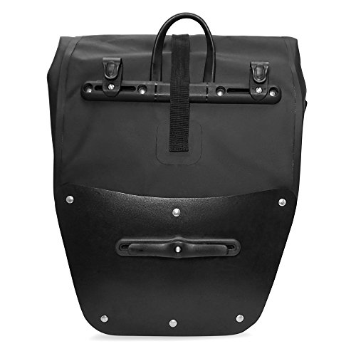 Premium-Fahrradtasche für den Gepäckträger • Große Radtasche mit abnehmbarem Schultergurt für Damen und Herren • Wasserfeste Gepäckträgertasche mit Reflektorschrift - 3