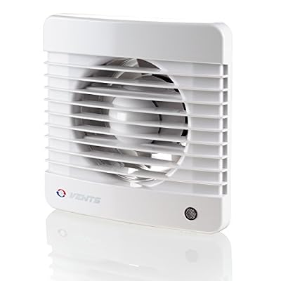 Vents Évents 100 125070 Mth K 100 mm silencieux d'une salle de bain ventilateur d'extraction d'air avec détecteur d'humidité Minuteur – Blanc brillant