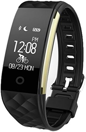 Heart Rate Fitness Wrist Watch Bracelet, Zimingu S2 Waterproof IP67 Fitness Tracker Activity Tracker Bluetooth Smart Bracelet Smartwatches Step Counter Bike Riding Mode Music Player Function Compatible System Requirements IOS 7.0 / Android 4.3 and subsequent versions (Black)