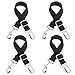 Produktbild PEMOTech Hunde Sicherheitsgurt, Einstellbare Nylon Material Heavy Duty Hundeleine Führt Auto Sicherheitsgurt mit Metallschnalle für Hund Auto Restraint Harness ((4er Pack, schwarz))