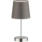 WOFI, Lampada da tavolo, Grigio,14x32 centimetriGrigio," 14x32 centimetri, metallo