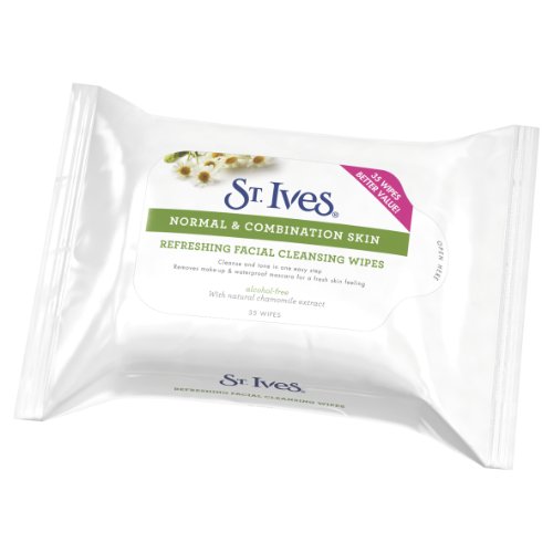 St. Ives Refreshing Face Cleansing Wipes 4 x Pack of 35 Wipes (140 Wipes)