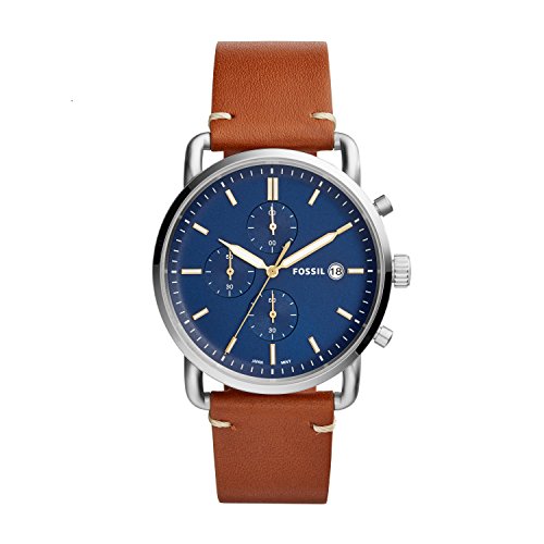 Fossil Herren Analog Quarz Uhr mit Leder Armband FS5401 Fossil Herren Analog Quarz Uhr mit Leder Armband FS5401