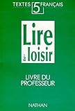 Image de Lire à loisir 5ème, professeur