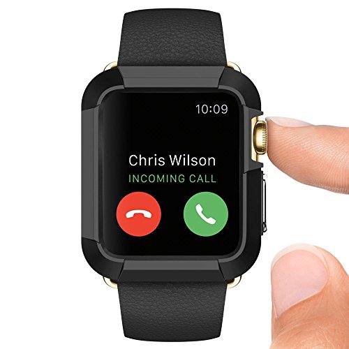  2 Unidades  Funda Apple Watch 42mm Series 1   Series 2   Series 3  iVoler Silicona Case Cover Dura Parachoques Carcasa Funda Bumper para Watch 42mm Series 1   Series 2   Series 3   Ultra-delgado   Shock-Absorci  n   Anti-Ara  azos  - Garant  a Incondicional de 18 Meses