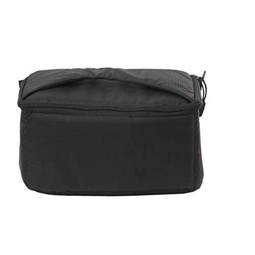 Koolertron - Sac etui Housses de Protection Anti-choc Rembourré et Pliable avec Compartiments en Velours et Nylon pour Flash et Appareils Photo DSLR SONY Canon Nikon (Noir)