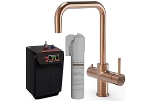 Liquida EBT411CP 4 in 1 Brushed Copper Kitchen Instant Boiling Hot Water Tap