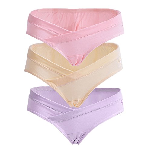 Phenovo 3Pcs Maternity Pregnancy Underwear Low Waist Tummy Bump Support Briefs-M M #2 RS.600 (56.00% Off) - Amazon