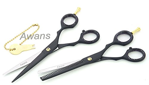Awans Hairdressing Barber Salon Scissors 6", Thinning Scissors 6" With Adjustment Key