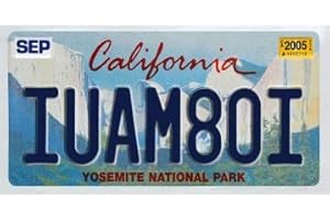 OPO 10 - Targa Auto USA - 30x15 cm Replica in Metallo: California Yosemite National Park (C05)