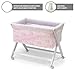 Cambrass Small Bed X Wood Canopy (46 x 78 cm, Toile Pink)