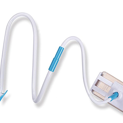 Delmkin Tablet Halterung verstellbar Desktop-Ständer Universal Handy / iPad Schwanenhals Halter 360 ° Drehen Tablet Ständer (Blau) - 4