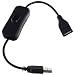 Produktbild Smartfox USB 2.0 Ladekabel Stecker auf USB A Buchse mit Kippschalter EIN/aus Schalter